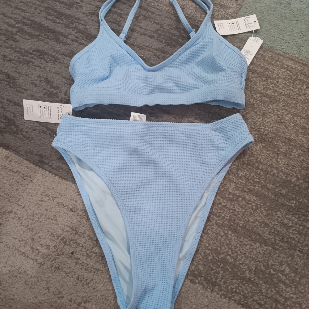 Cupshe Light Blue Bikini Set